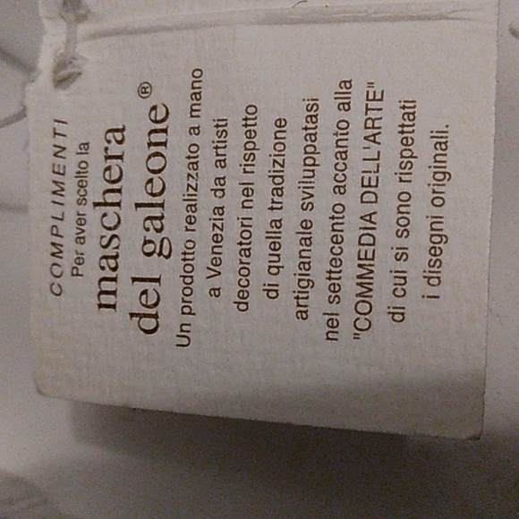 Authentic Maschera del Galeone Mask Sun  and Moon  Ornament - Picture 7 of 7